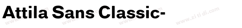 Attila Sans Classic字体转换